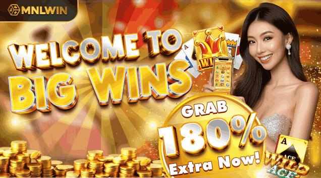 MNLWin 180% welcome bonus promotion